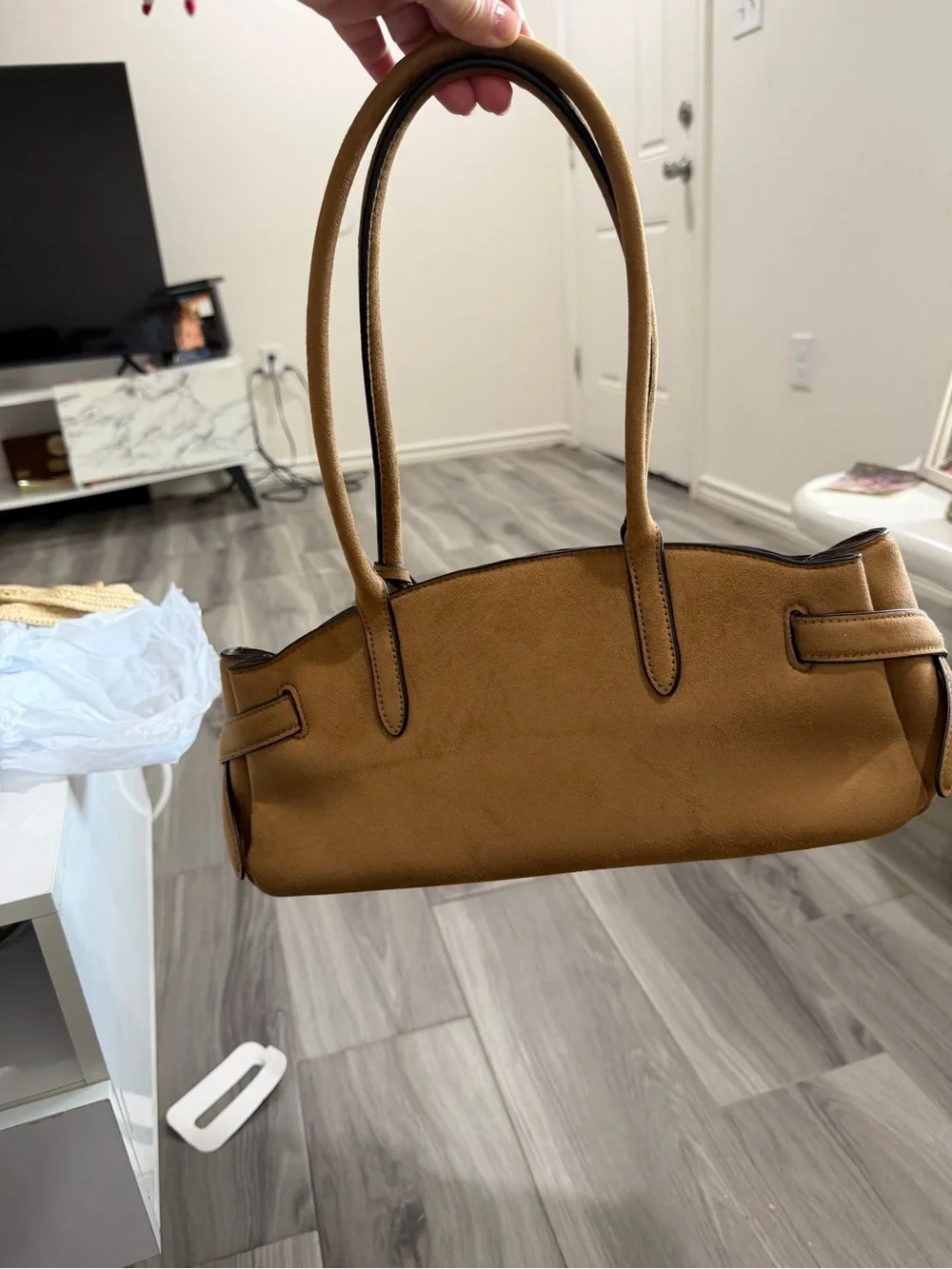 H&M Brown Shoulder Tote Bag
